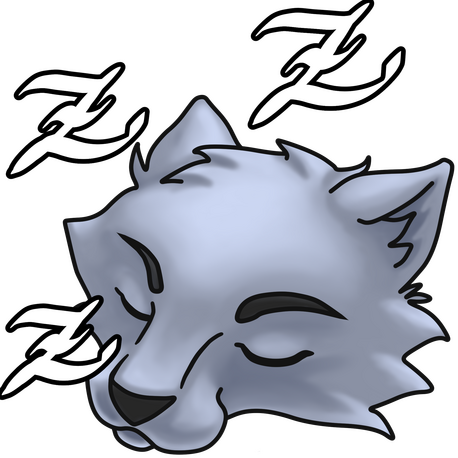 Sleepy Wolf Emote